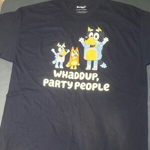 Bluey Men's Short Sleeve Tee - Black- NWOT